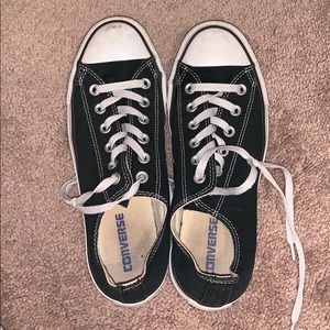Converse All Star low black retro shoes